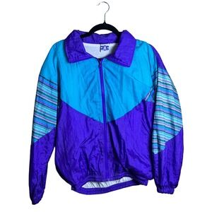 90s Pro Spirit Windbreaker Jacket Unisex Medium Retro Indie Sleaze Windbreaker